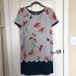 Paper Crown Scallop Poppy Dress